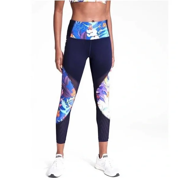 Athleta high waisted tropical print leggings size medium - Picture 1 of 12